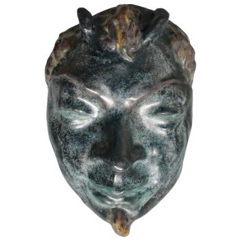 Francois Emile Decorchemont Pate De Verre Mask of Pan
