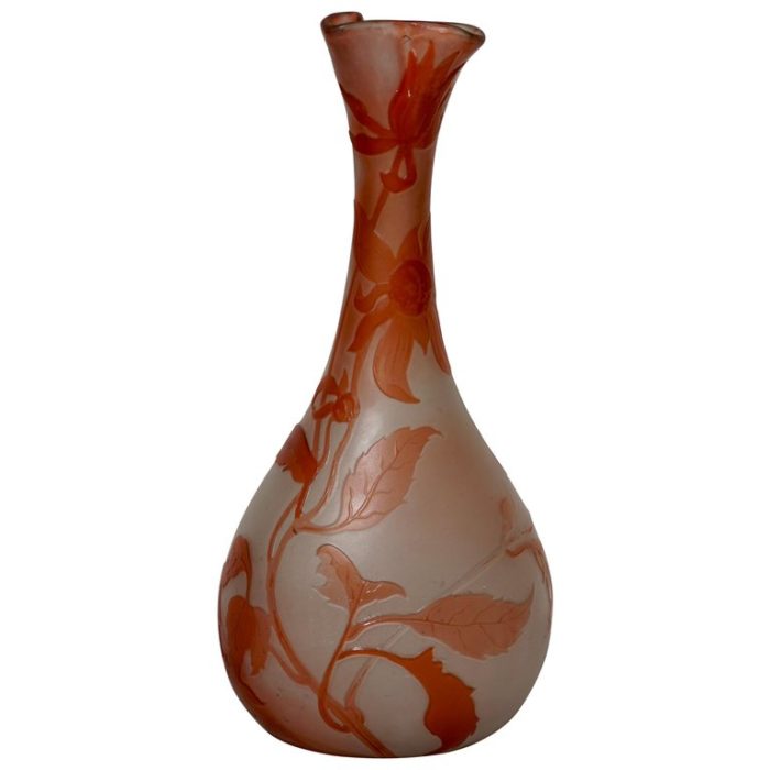 Emile Galle Art Nouveau Cameo Vase, 1900