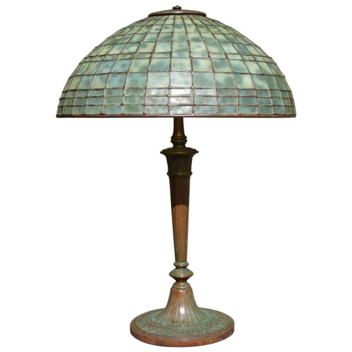 Tiffany Studios Geometric Table Lamp