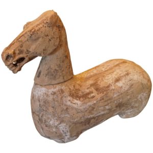 Large Chinese Han Style Terracotta Horse Figure