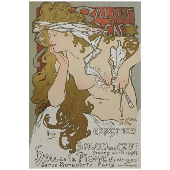 (after) Alphonse Mucha, “Salon Des Cent” from Das Moderne Plakat