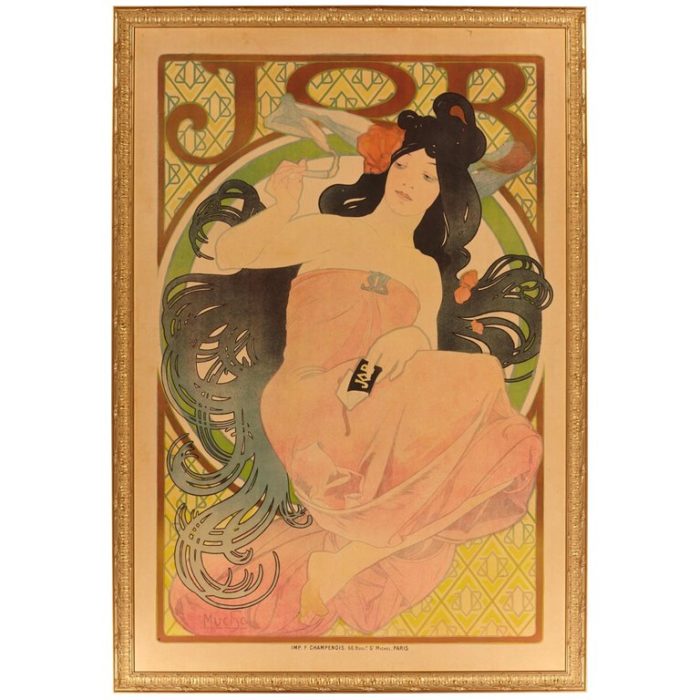Alphonse Mucha 1898 JOB Poster Art Nouveau Classic!
