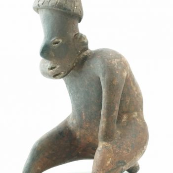 Pre Columbian Nayarit Figure of a Smoking Shaman, 200 BC-300 AD