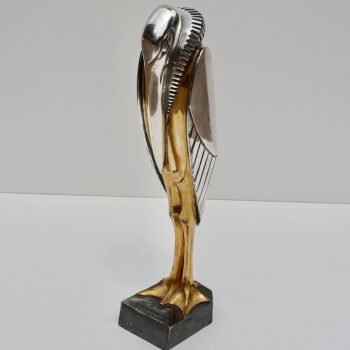 Georges H Laurent ‘French, 20th Century’ Art Deco Bronze Marabout, 1930