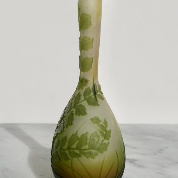 Emile Galle Art Nouveau Banjo Vase, 1900