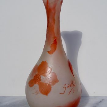 Emile Galle Art Nouveau Cameo Vase, 1900