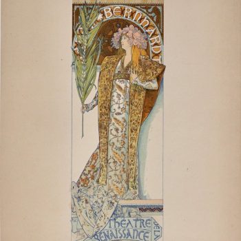 Alphonse Mucha Gismonda Sarah Bernhardt Original Lithograph, 1896