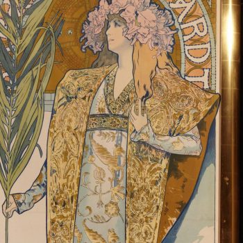 Alphonse Mucha Gismonda Sarah Bernhardt American Tour Poster, 1896