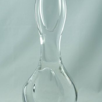 Vicke Lindstrand Glass Orchid Vase by Kosta Boda, Midcentury