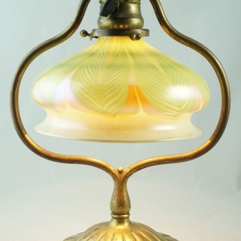 Tiffany Studios Art Nouveau Bronze and Favrile Table Lamp