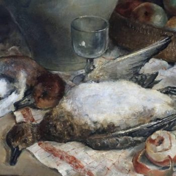Simone Lienard Still Life Oil Painting Mid Century Nature Mort
