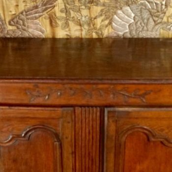 French Louis XV 18th Century Pegged Walnut Cupboard Armoire from Provence