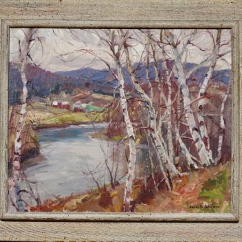 Emile Albert Gruppe “Birches” Oil on Canvas, circa 1950