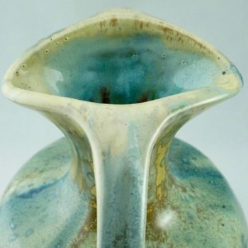 Monumental Pierrefonds French Art Nouveau Crystalline Ceramic Vase