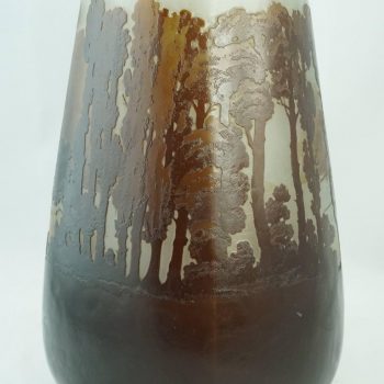 Monumental Emile Galle Lake and Forest Scenic Cameo Vase