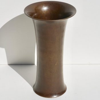 Tiffany & Co. Engraved Patinated Bronze Vase