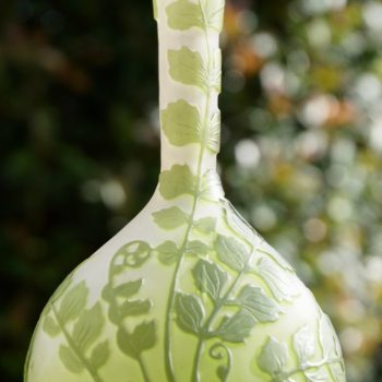 Emile Galle Art Nouveau Banjo Vase, 1900