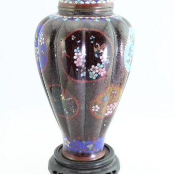 Antique Meiji Japanese Cloisonne Vase, circa 1890