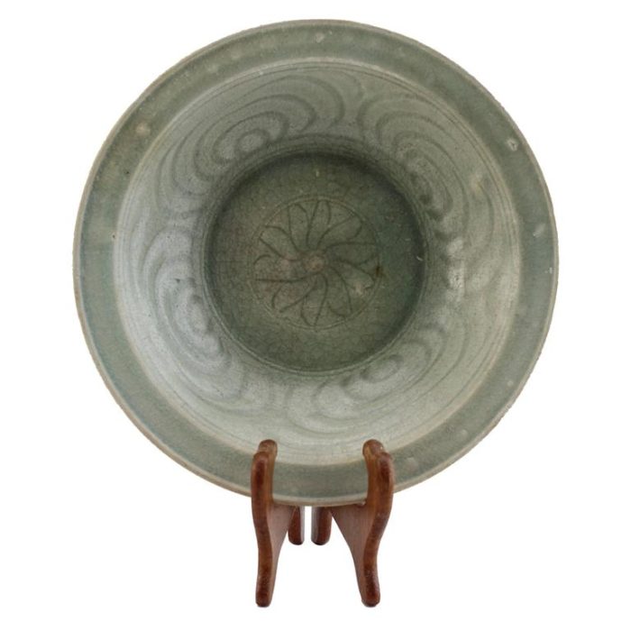 Sawankhalok Ceramic Celadon Plate- – Bowl 15th-16thC Thailand