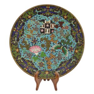 Magnificent Japanese Meiji Cloisonne Charger Plate