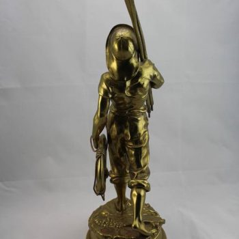 Antoine Bofill, Bronze of a Sea Man with Oars, French, circa 1900