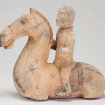 Chinese Han Dynasty Attributed Earthenware Rider and Horse