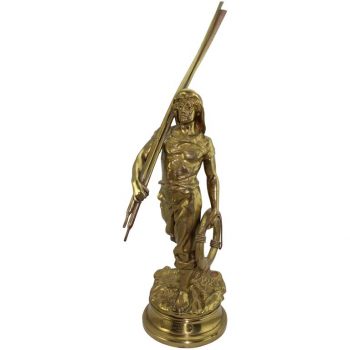 Antoine Bofill, Bronze of a Sea Man with Oars, French, circa 1900