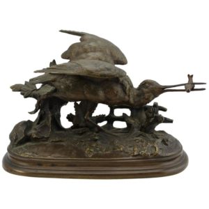 Jules Moigniez Bronze Sandpiper, 19th Century