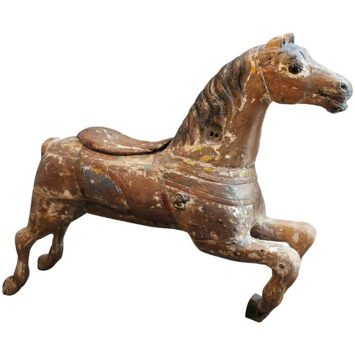 Large 19th Century Parker American Carousel Horse