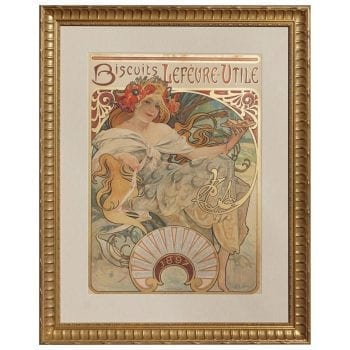 Alphonse Mucha Biscuits Lefeure Utile Poster, 1897