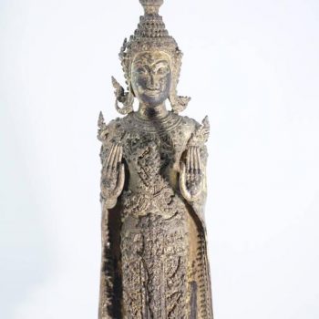 19th Century Thai Standing Buddha “Calming the Ocean”