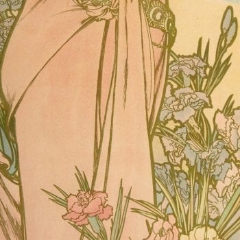 Alphonse Mucha Carnation Art Nouveau Poster, 1898