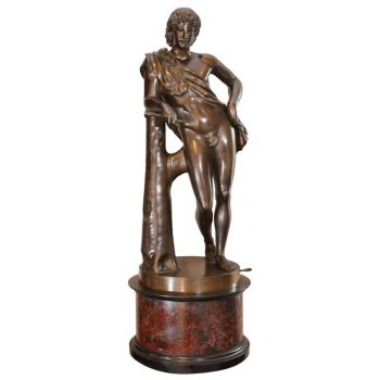 ​Benedetto Boschetti Italian Bronze Sculpture “Faune Di Capitole,” circa 1850