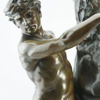 Emile Louis Picault “Le Genie De L’Humanite” Exceptional French Bronze