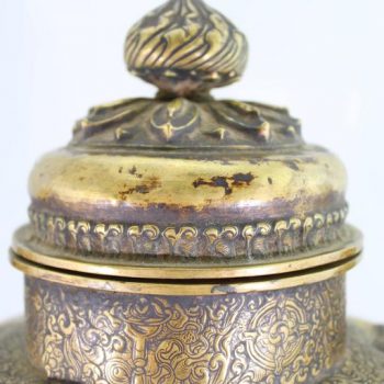 Tibetan 19th Century Brass Dragon Tea Pot