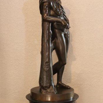 ​Benedetto Boschetti Italian Bronze Sculpture “Faune Di Capitole,” circa 1850