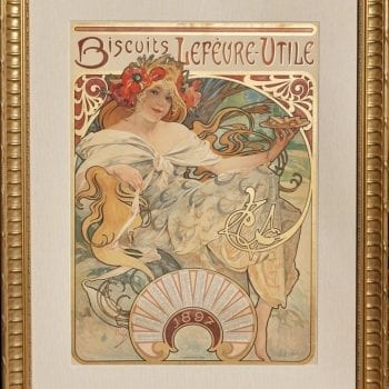 Alphonse Mucha Biscuits Lefeure Utile Poster, 1897