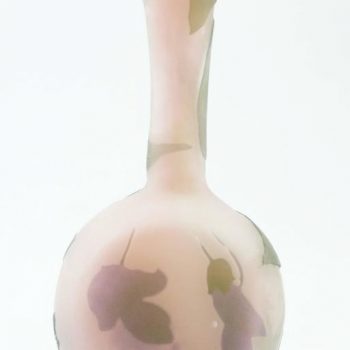 Emile Galle Cameo Glass Vases, circa 1900, Nancy, France