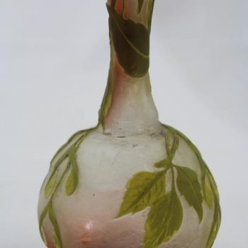 Emile Galle Cameo Glass Solifleur Cabinet Vase, circa 1900