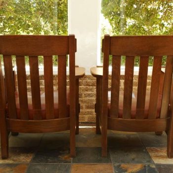 Pair Harden Mission Arts and Crafts Armchairs, circa 1907