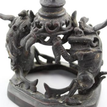 Ming Dynasty Temple Bronze Candle Pricket, 16th Century