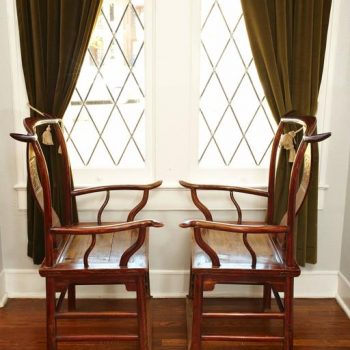 Pair of Elmwood ‘Official’s Hat’ Yoke Back Armchairs, Guanmaoyi