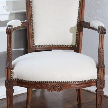 Period Louis XVI 18th Century Upholstered Armchair Fauteuil