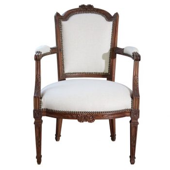 Period Louis XVI 18th Century Upholstered Armchair Fauteuil