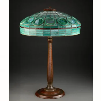 Rare Tiffany Studios “Jade Ring” Table Lamp