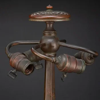 Rare Tiffany Studios “Jade Ring” Table Lamp