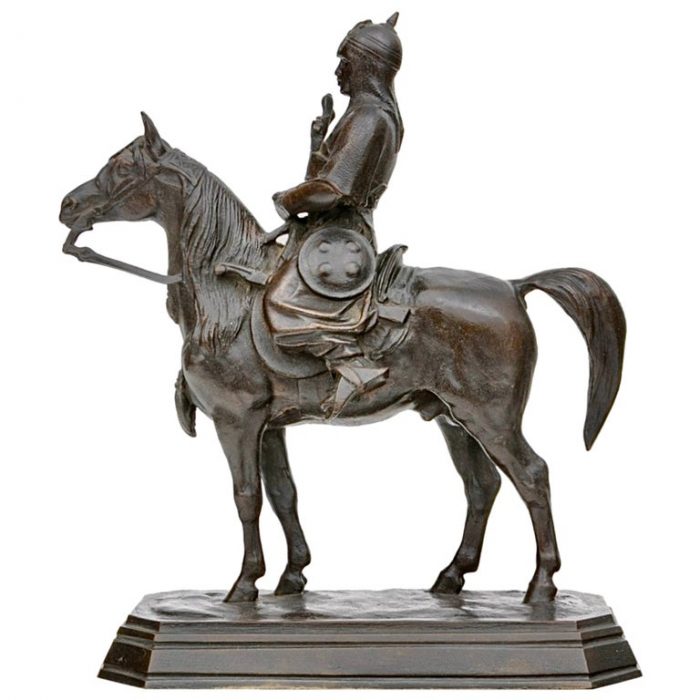 Antoine-Louis Barye (French, 1796-1875) Guerrier du Caucase Bronze Figure
