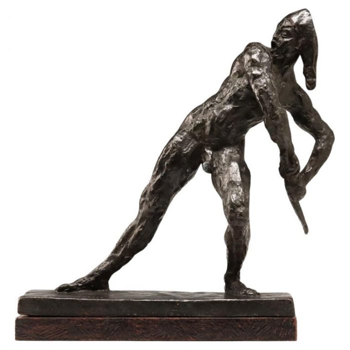 Emile Antoine Bourdelle “Arlequin” Bronze Sculpture Valsuani Foundry